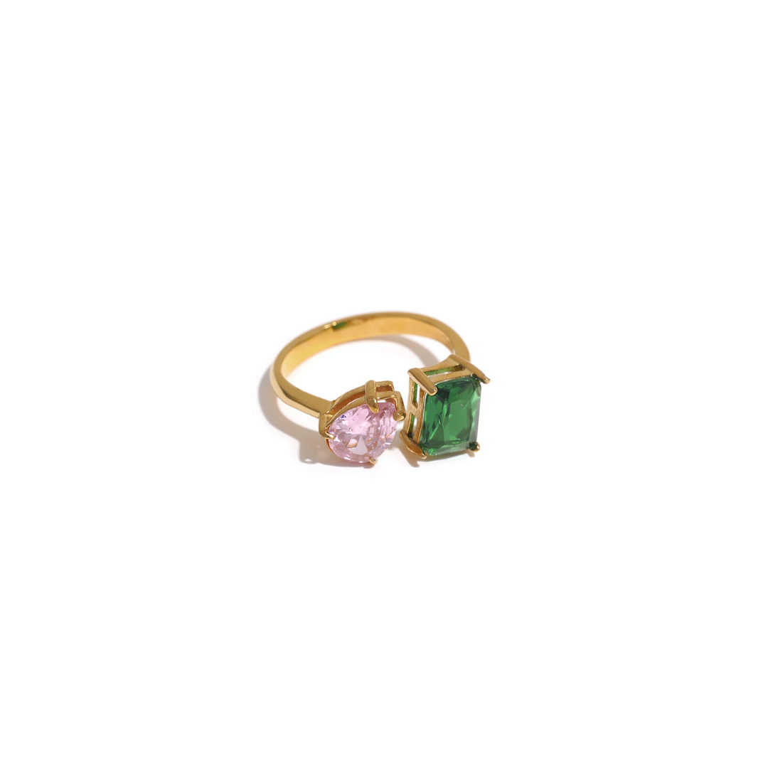 Twin Flame Bague Pierre de Naissance